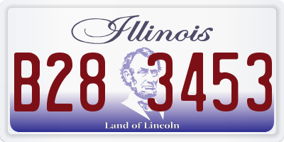IL license plate B283453