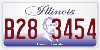 IL license plate B283454