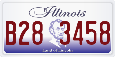 IL license plate B283458
