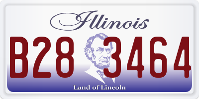 IL license plate B283464