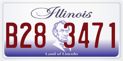 IL license plate B283471