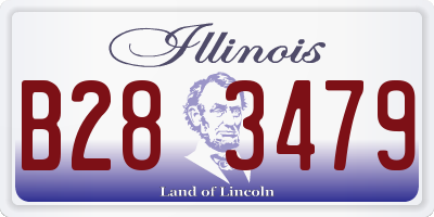 IL license plate B283479