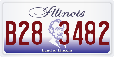 IL license plate B283482