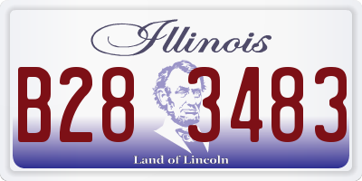 IL license plate B283483