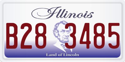 IL license plate B283485