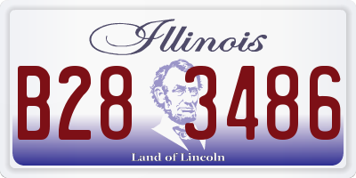 IL license plate B283486