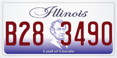 IL license plate B283490