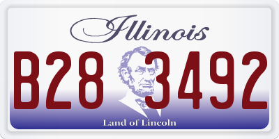 IL license plate B283492