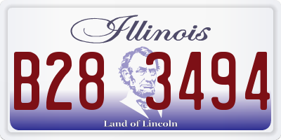 IL license plate B283494