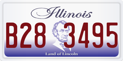 IL license plate B283495