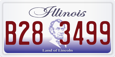 IL license plate B283499