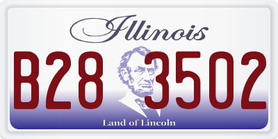 IL license plate B283502