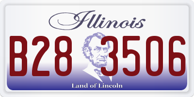 IL license plate B283506