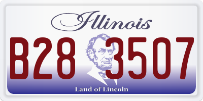 IL license plate B283507