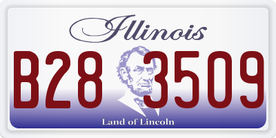 IL license plate B283509