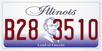 IL license plate B283510