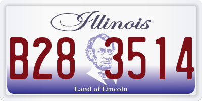 IL license plate B283514