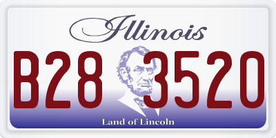 IL license plate B283520