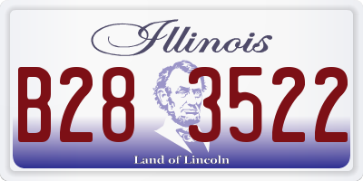 IL license plate B283522