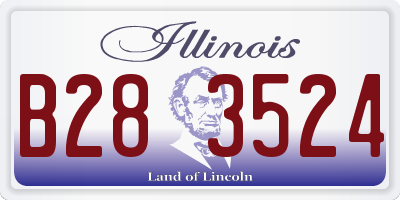 IL license plate B283524
