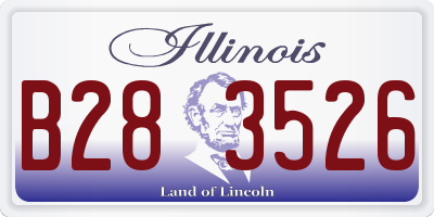 IL license plate B283526