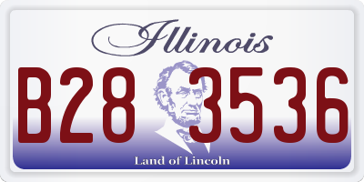 IL license plate B283536