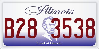 IL license plate B283538