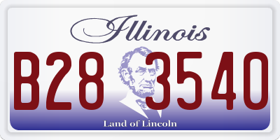 IL license plate B283540