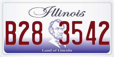 IL license plate B283542
