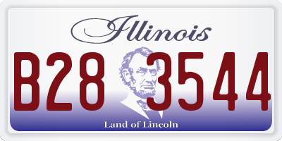 IL license plate B283544