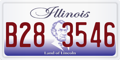 IL license plate B283546
