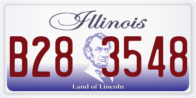 IL license plate B283548