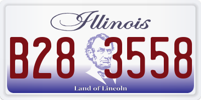 IL license plate B283558