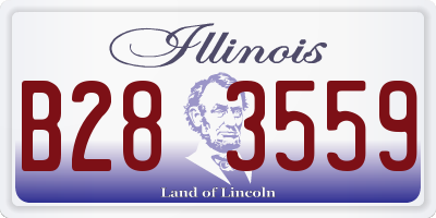 IL license plate B283559