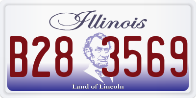 IL license plate B283569