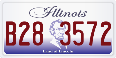 IL license plate B283572