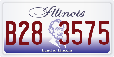 IL license plate B283575