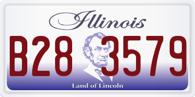 IL license plate B283579