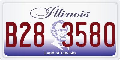 IL license plate B283580