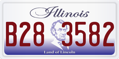 IL license plate B283582