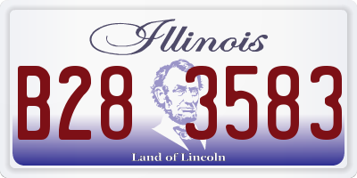 IL license plate B283583