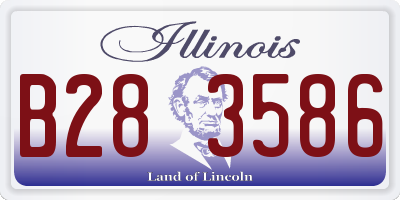 IL license plate B283586
