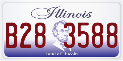IL license plate B283588