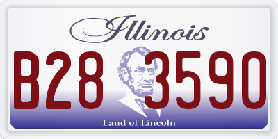 IL license plate B283590