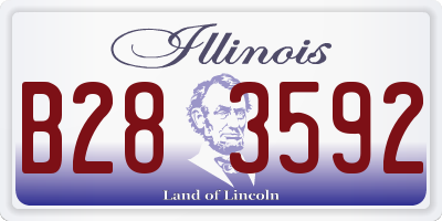 IL license plate B283592