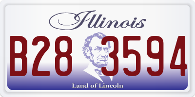 IL license plate B283594
