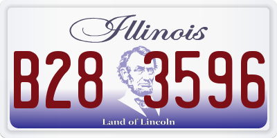IL license plate B283596