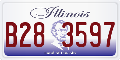 IL license plate B283597