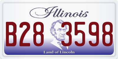IL license plate B283598