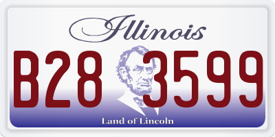 IL license plate B283599